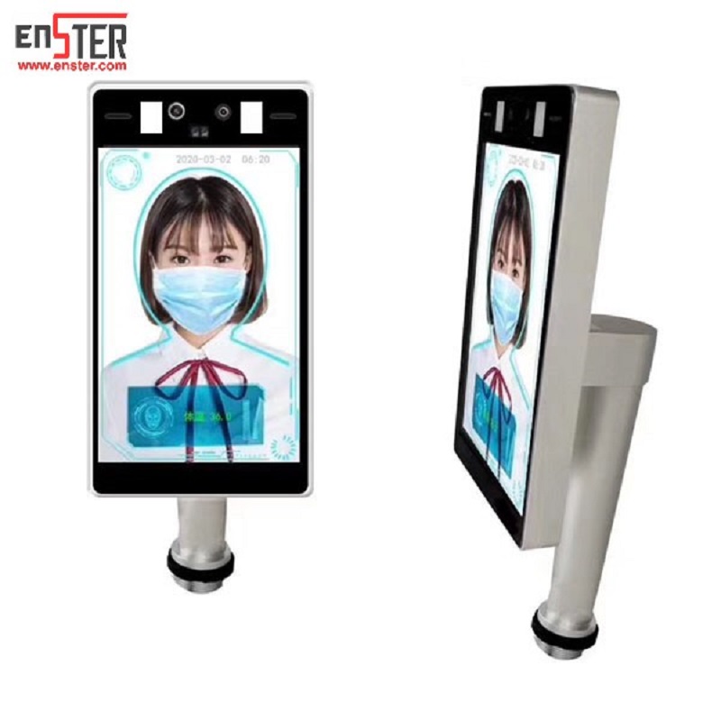 Face recognize+temperature detection  8inch smart camera